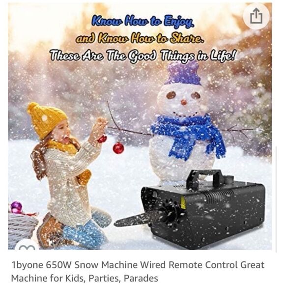 New 1byone 650W Snow Machine - Picture 4 of 14